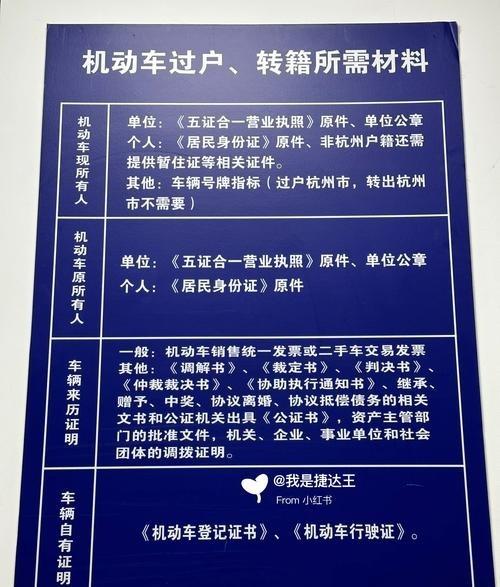 个人车辆过户需要的手续简述